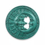 Celestial Verdigris Sun & Moon Wall Medallion