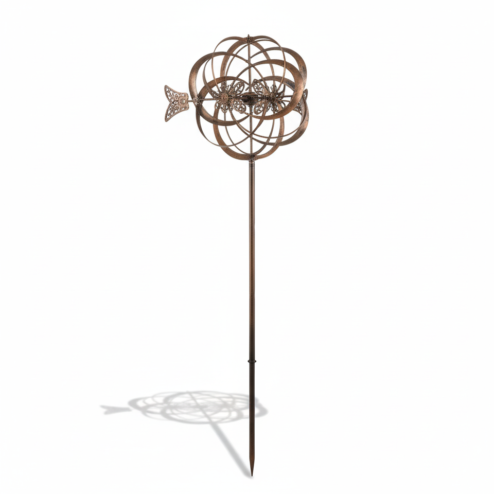 Renaissance Kinetic Bronze Wind Spinner
