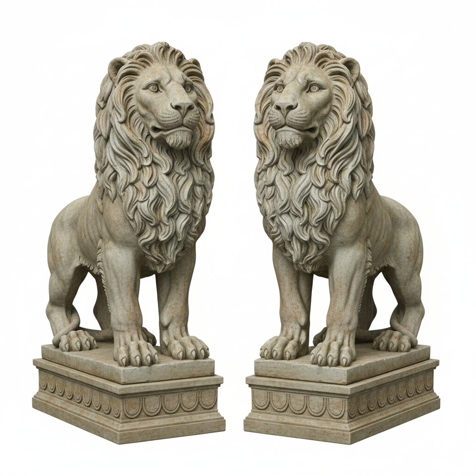 The Sovereign Stone Lion Sentinel
