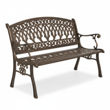 Victorian Filigree Garden Bench in Antique Bronze